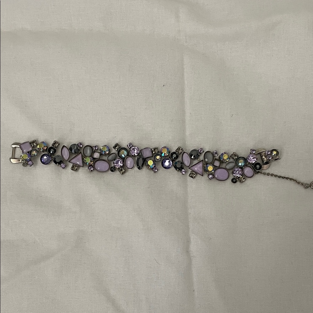 Sorrelli Lavender and silver bracelet Vintage
